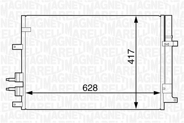 MAGNETI MARELLI Kondensaator,kliimaseade 350203616000